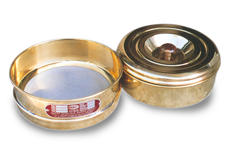 TEST SIEVES “SPEC” (FINE SERIES IN 8" DIA. BRASS FRAME) MSW-325